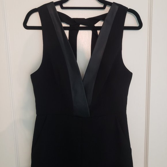 BCBGeneration Black Jumpsuit Size 8 - Picture 3 of 8